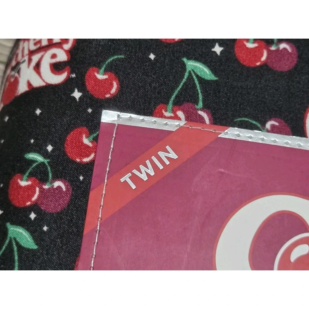 New Cherry Coke Coca-Cola Twin Black Pink Red Bedding Sheets Set Cute Drink Soda